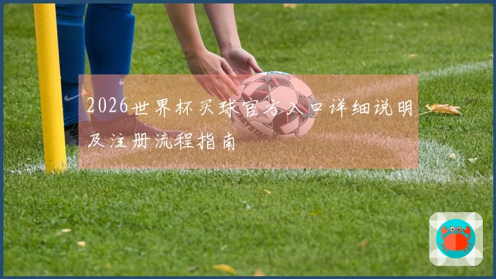 2026世界杯买球官方入口详细说明及注册流程指南